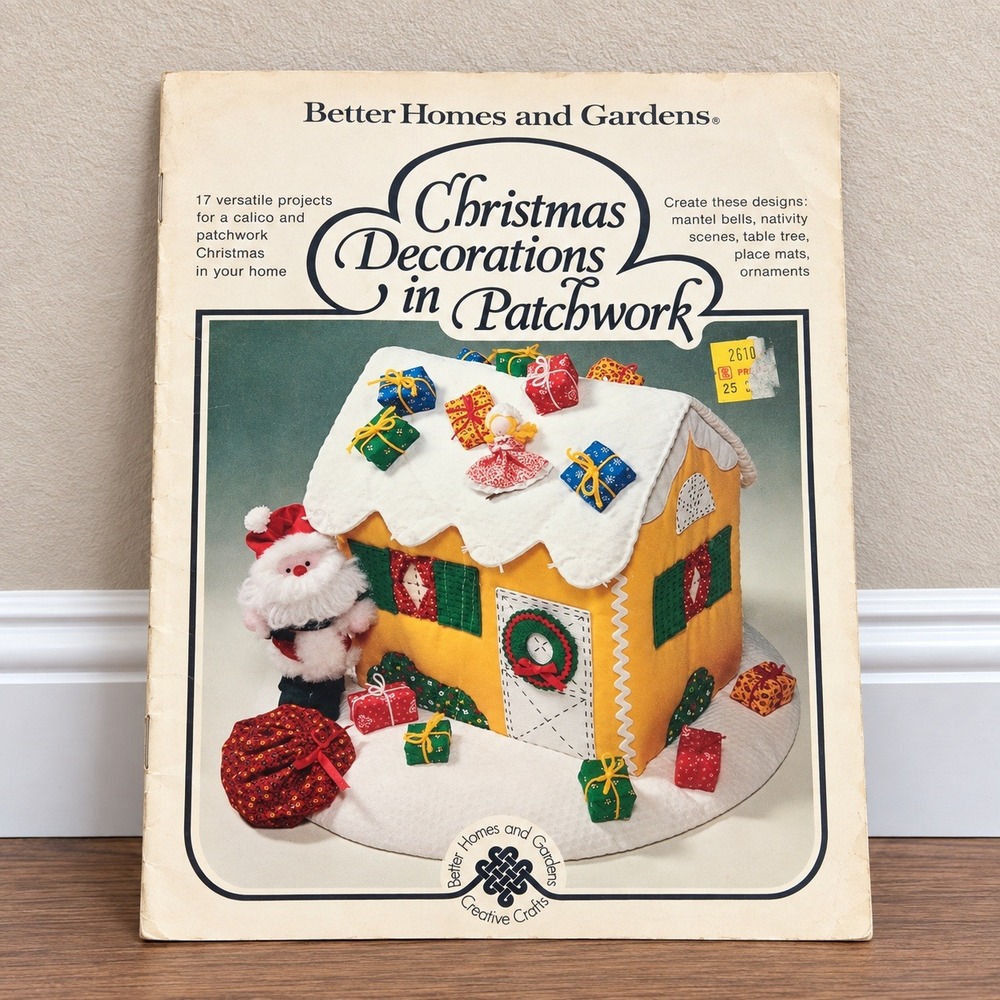 VTG Better Homes and Gardens Christmas Patchwork Sewing Craft Book Patterns